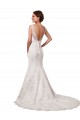 Sleeveless Sweetheart Lace Ivory Chapel Train Long Sexy Wedding Dress Bath