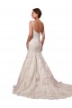 Sleeveless V-Neck Tulle & Lace Ivory Chapel Train Bridal Wedding Dress Bath