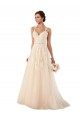 Sleeveless Sweetheart Tulle & Lace Ivory Chapel Train Wedding Dress Bath