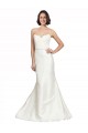 Sleeveless Sweetheart Satin & Lace Ivory Chapel Train Bridal Dress Bath