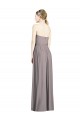 Sleeveless Sweetheart Soft Chiffon Dusty Rose Long Bridesmaid Dress Bath