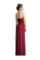 Sleeveless Sweetheart Soft Chiffon Burgundy A-Line Long Formal Dress / Bridesmaid Dress Bath