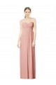 Sleeveless Sweetheart Soft Chiffon Bliss Pink Long Bridesmaid Dress Bath