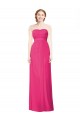 Sleeveless Strapless Soft Chiffon Azalea Long Bridesmaid Dress Bath