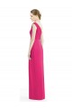 Sleeveless One Shoulder Soft Chiffon Azalea Long Bridesmaid Dress Bath