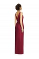 Sleeveless V-Neck Soft Chiffon Frost Long Bridesmaid Dress Bath