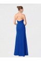 Sleeveless Sweetheart Soft Chiffon Burgundy Long Bridesmaid Dress Bath