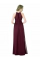 Sleeveless Sweetheart Chiffon Black Long Formal Dress / Bridesmaid Dress Bath