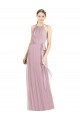 Sleeveless Halter Neck Soft Chiffon Primrose Long Bridesmaid Dress Bath