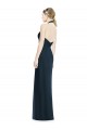 Sleeveless V-Neck Soft Chiffon Dark Navy Long Formal Dress / Bridesmaid Dress Bath