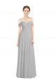 Sleeveless Sweetheart Lxue Chiffon Silver Long Bridesmaid Dress Bath