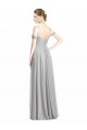 Sleeveless Sweetheart Lxue Chiffon Silver Long Bridesmaid Dress Bath