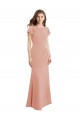Sleeveless High Neck Soft Chiffon Bliss Pink Long Prom Dress / Bridesmaid Dress Bath