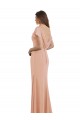 Sleeveless High Neck Soft Chiffon Bliss Pink Long Prom Dress / Bridesmaid Dress Bath