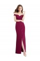 Sleeveless High Neck Soft Chiffon & Lace Long Bridesmaid Dress / Formal Dress Bath