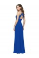 Sleeveless V-Neck Soft Chiffon Royal Blue Long Bridesmaid Dress / Formal Dress Bath