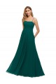 Sleeveless Square Neck Soft Chiffon Hunter Long Bridesmaid Dress Bath