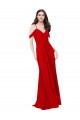 Sleeveless Sweetheart Soft Chiffon Dark Red Long Bridesmaid Dress Bath