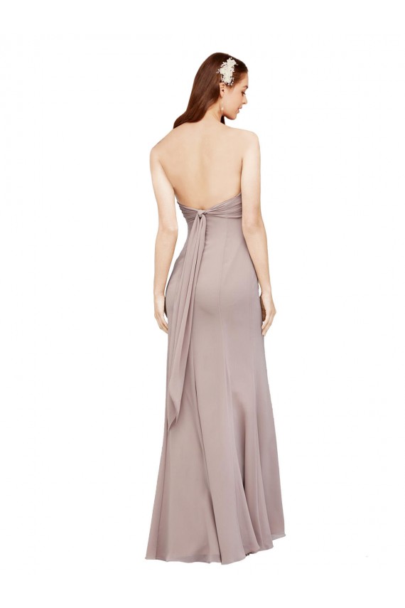 Sleeveless Off the Shoulder Soft Chiffon Black Long Prom Dress / Bridesmaid Dress Bath