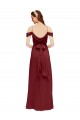 Sleeveless Sweetheart Soft Chiffon Burgundy Long Formal Dress / Bridesmaid Dress Bath