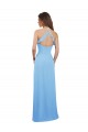 Sleeveless Sweetheart Soft Chiffon Periwinkle Long Bridesmaid Dress Bath