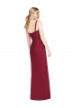 Sleeveless Strapless Soft Chiffon Lilac Long Bridesmaid Dress Bath