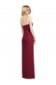 Sleeveless V-Neck Soft Chiffon Coral Long Formal Dress / Bridesmaid Dress Bath