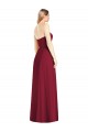 Sleeveless Strapless Soft Chiffon Hot Pink Long Semi Formal Evening Dress / Bridesmaid Dress Bath