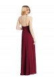Sleeveless High Neck Soft Chiffon Dark Green Long Semi Formal Evening Dress / Bridesmaid Dress Bath