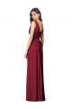 Sleeveless V-Neck Soft Chiffon Royal Blue Long Semi Formal Evening Dress / Bridesmaid Dress Bath