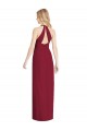 Sleeveless V-Neck Soft Chiffon Desert Rose Long Formal Evening Gown / Bridesmaid Dress Bath