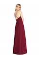 Sleeveless V-Neck Soft Chiffon Royal Blue Long Formal Dress / Bridesmaid Dress Bath