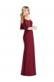 Cold Shoulder Halter Neck Soft Chiffon Sage Long Semi Formal Evening Dress / Bridesmaid Dress Bath