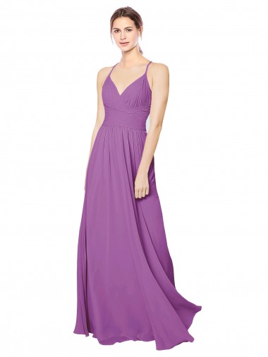 Sleeveless Sweetheart Soft Chiffon Dahlia Long Formal Dress / Bridesmaid Dress Bath