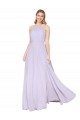 Sleeveless High Neck Soft Chiffon Lilac Long Formal Evening Gown / Prom Dress / Bridesmaid Dress Bath