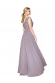 Sleeveless High Neck Soft Chiffon Dusty Rose Long Formal Evening Gown / Prom Dress / Bridesmaid Dress Bath