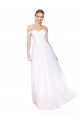 Sleeveless High Neck Soft Chiffon White Long Formal Evening Gown / Prom Dress / Bridesmaid Dress Bath