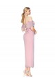 Cold Shoulder High Neck Soft Chiffon Primrose Knee Length Formal Evening Gown / Prom Dress / Bridesmaid Dress Bath