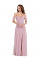 Sleeveless Sweetheart Soft Chiffon Primrose Long Black Tie Evening Gown / Bridesmaid Dress Bath