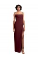 Sleeveless Square Neck Soft Chiffon Burgundy Gold Long Evening Dress / Bridesmaid Dress Bath