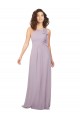 Sleeveless Halter Neck Chiffon Pink Glow Long Bridesmaid Dress / Evening Dress Bath