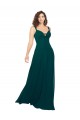 Sleeveless Sweetheart Soft Chiffon Hunter Long Bridesmaid Dress Bath