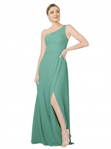 Sleeveless Strapless Soft Chiffon Icelandic Silver Long Bridesmaid Dress Bath
