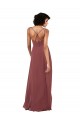 Sleeveless V-Neck Soft Chiffon Black Long Formal Evening Gown / Bridesmaid Dress Bath