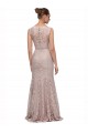 Sleeveless Scoop Neck Lace Long Prom Dress / Bridesmaid Dress Bath
