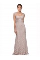 Cap Sleeves Sweetheart Lace Long Bridesmaid Dress / Formal Dress Bath