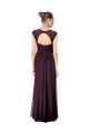 Sleeveless Sweetheart Soft Chiffon & Lace Grape Long Formal Dress / Bridesmaid Dress Bath