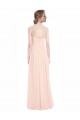 Sleeveless Sweetheart Soft Chiffon & Lace Mint Green Long Bridesmaid Dress Bath