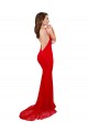 Sleeveless High Neck Lace Red Long Evening Gown / Prom Dress / Bridesmaid Dress Bath