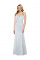 Sleeveless Strapless Satin Light Sky Blue Long Formal Evening Gown / Prom Dress / Bridesmaid Dress Bath